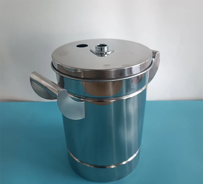 For Small Fludized Powder Coating Hopper Portable Stainless Tank Barrel For Electrostatci Powder Coating Spraying