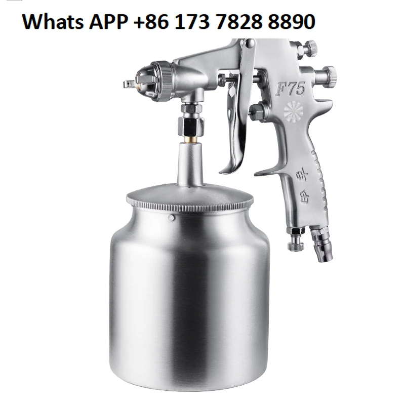 지유 W-71 자동차 도색 스프레이 건 w77 고분사 컬러 강철 타일 전용 물뿌리개 F75 하부 용기
