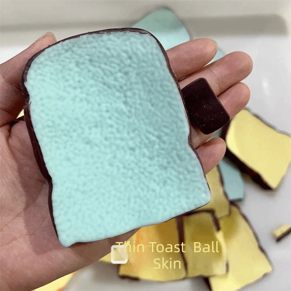 Crispy Sound Toast Crunchy Squishy Hand Relax Shapable Crispy Toast Bread Handmade Pinch Blocks Filled Squishy Children Gifts