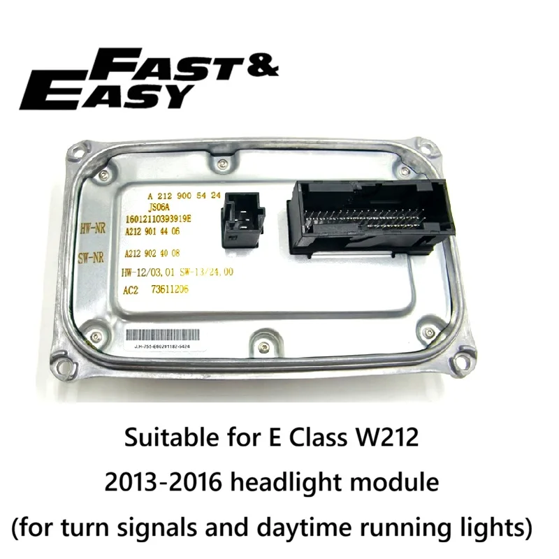 Aftermarket new A212 900 54 24 A2129005424 LED headlight driver module control computer ballast ECU for E-Class W212 2013-2016