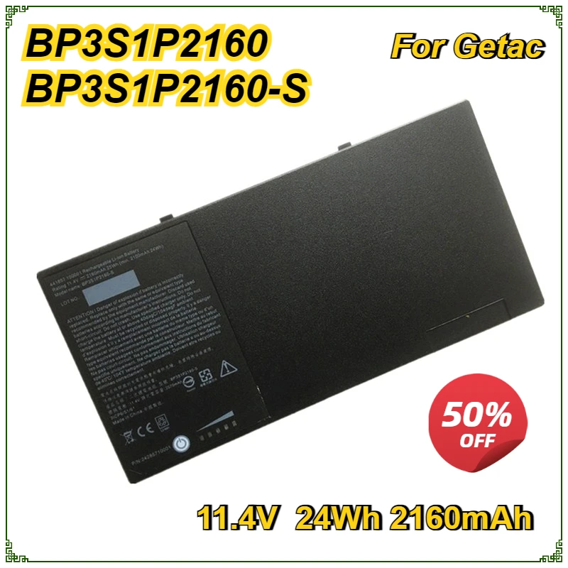 

BP3S1P2160 BP3S1P2160-S Laptop Battery For Getac F110 Tablet Series G8M3X2 441857100001 P/N:24285710000 GBM4XC 11.4V 24Wh