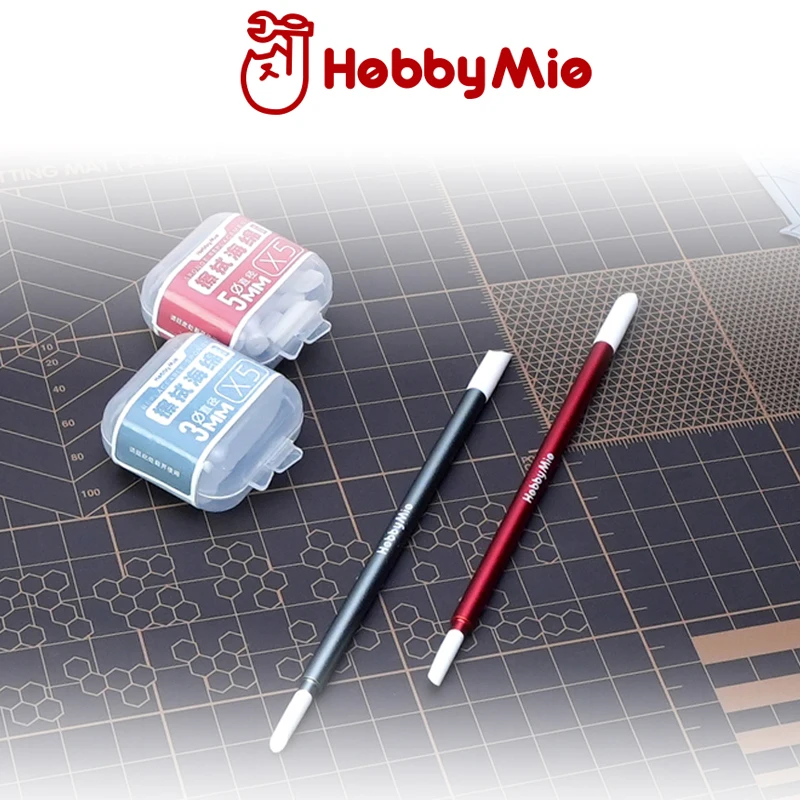 HOBBY MIO Clean Sponge Swab Cleaning Wiping Rod with Wiping Head Stick Model Painting Tools Wipe Pen for Weathering Panel Line