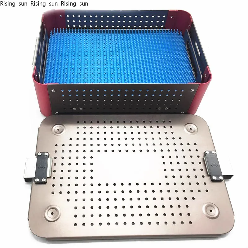 

Aluminium Alloy Sterilization Tray Case Disinfection Box Ophthalmic Instrument