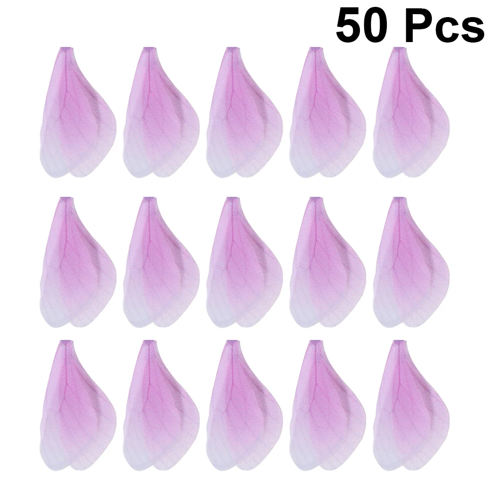 

50pcs Artificial Butterfly Wings for Handmade Earrings Craft Projects Fake Dragonfly Wing Jewelry Parts Accessories