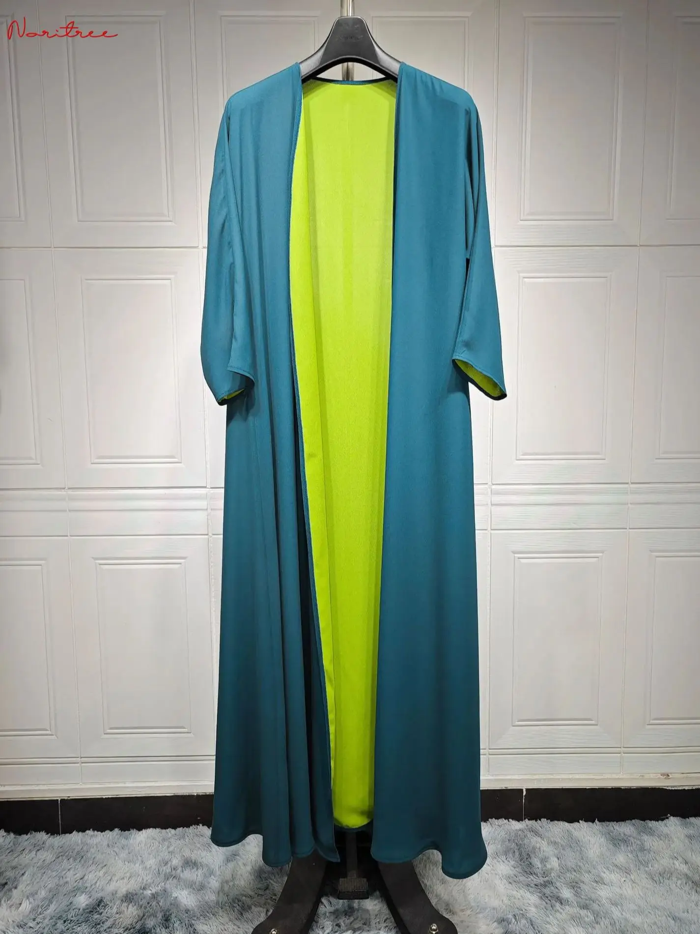 Ramadan Eid Fashion otworzył Kimono muzułmański Abayas szata Musulmane Abaya kardigan muzułmański arabski nabożeństwo odzież Wy1730