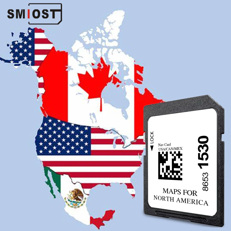 Tarjeta SD GM 8653 1530 de 32 GB para Chevrolet Equinox, Malibu, Silverado, Traverse, Navegación para Auto, Mapa de América del Norte 2025-2026