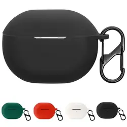 Silicone Bluetooth Earphone Case Washable Dustproof Wireless Earbuds Cover Anti Scratch Soild Color for SoundPEATS Air 4 Pro