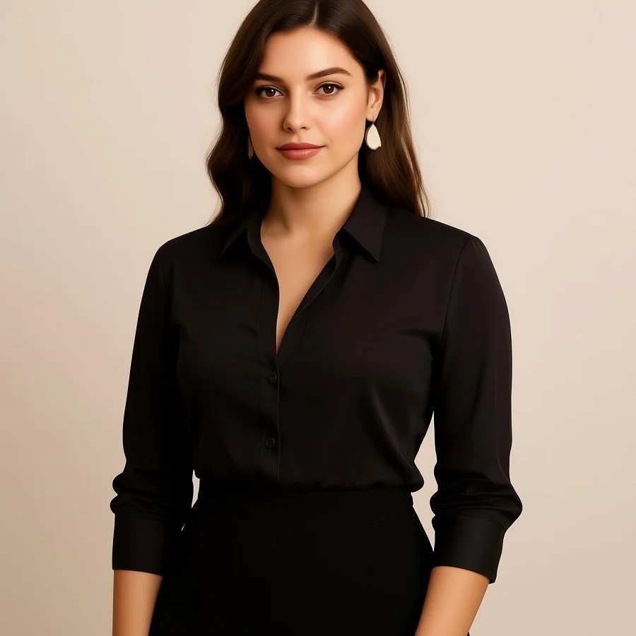 ¿Cómo combinar una camisa de fiesta para mujer?