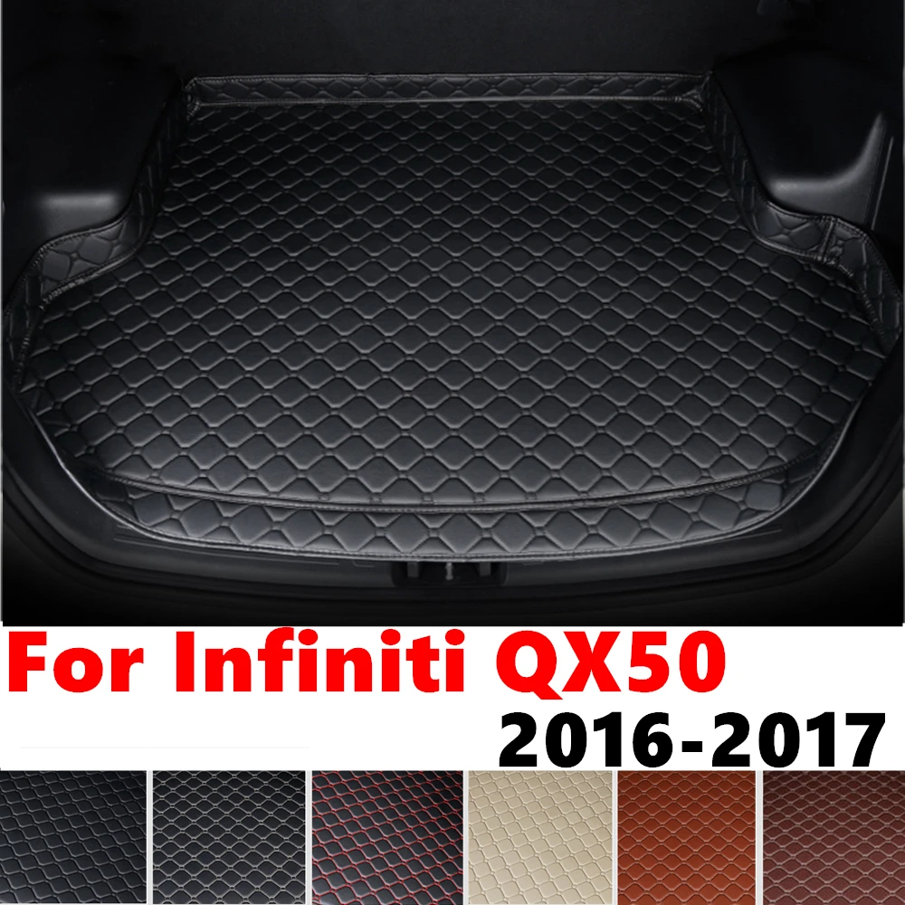 High Side Car trunk mat for Infiniti QX50 2017 2016 Tail Boot Luggage Pad Rear Cargo Liner Protect Cover Interior Accessories