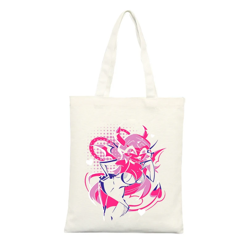 Fantasy Creature Print Canvas Tote Bag, Streetwear Style for Casual Shopping and Daily Use