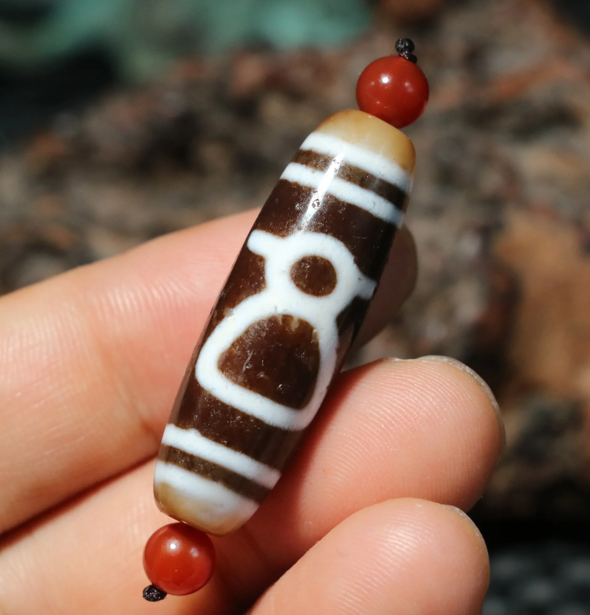 

Magic Power Tibetan Old Agate 2 Wealth God figures dZi Bead Fit For Making Bracelet Amulet Precious Gemstone Jewelry Timestown