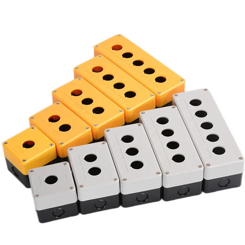 1Pcs 22mm Waterproof Button Box Switch Control Box 1 hole 2 hole 3 hole 4 hole 5 hole Industrial Switch Indicator Box