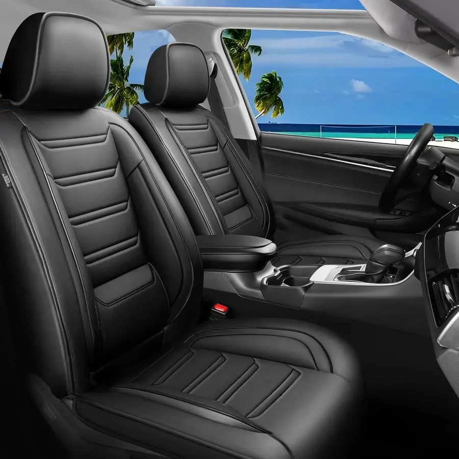 

4Runner Car Seat Covers Only for 5 Seats Version for Select Toyota 4Runner 20032024 Full Coverage Leather, Airbag Compatible, Wa