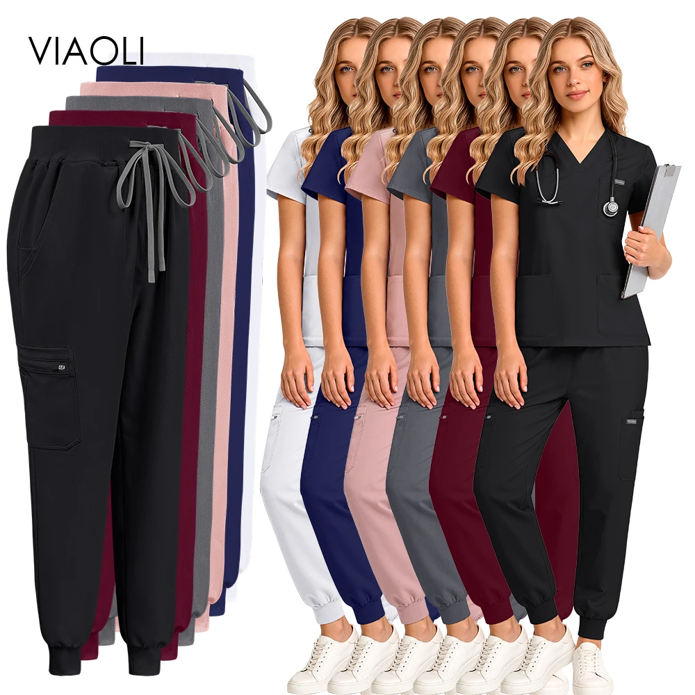 Nurse Accessories Clinical Uniform For Women New High-quality Surgical Scrubs Set Clinical Nursing Clothes Mens Hospital Lab Set