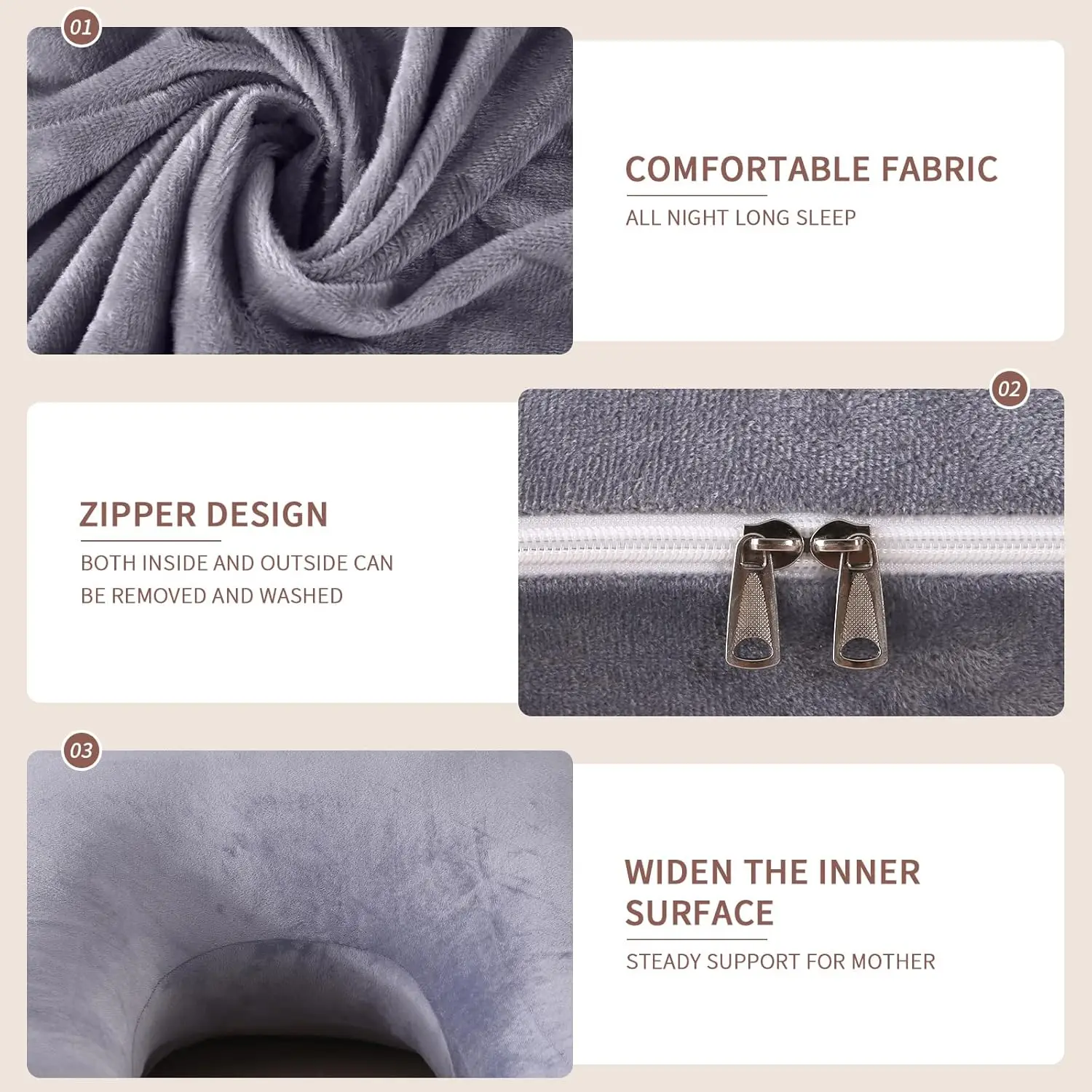 หมอนคนท้อง, หมอนเต็มตัวรูปตัว G, หมอนคนท้องสําหรับนอนข้าง, หมอนรองคนท้องสําหรับสตรีมีครรภ์