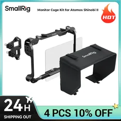 SmallRig Monitor Cage Kit for Atomos Shinobi II ,Custom-Fit Protection for Atomos Shinobi II only 96.3g with Cable Clamp 5030