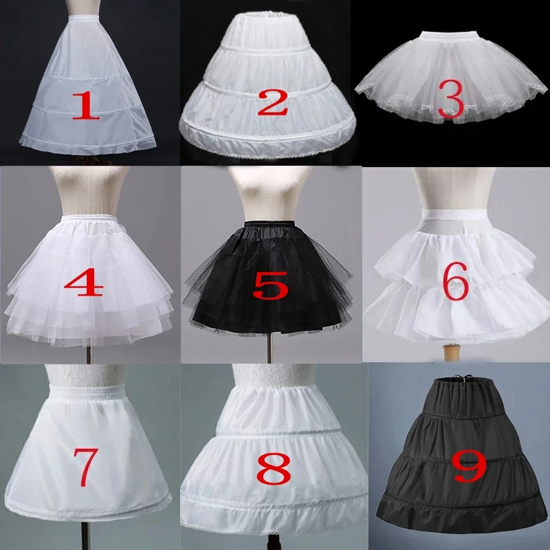 Flower Girls sottoveste Sottogonna Cosplay Party bambini bambini Enfant Fille Lolita Ballet Tutu gonna Enaguas sottowill Mini