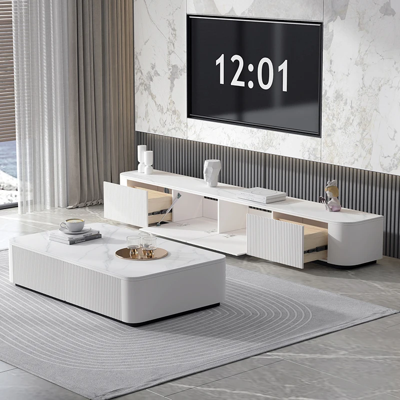 Light Luxury Display TV Cabinet Modern Designer Entertainment Living Room Tv Table Salon Monitor Nordic Archivadores Furniture