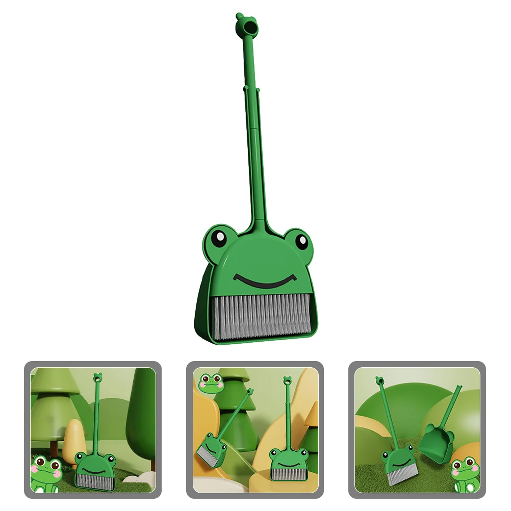 Children's Broom and Dustpan Set Small Prop for Toddler Accessories Kid's Kit Kids Cleaning Whisk