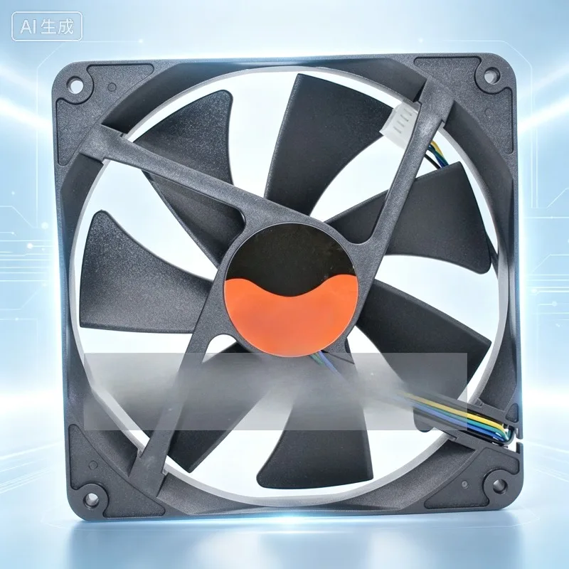 2PCS FOR TT New 14025 14CM High Airflow PWM Temperature Control Computer Case Dual Ball Bearing Power Supply Cooling Fan
