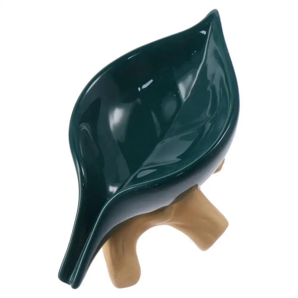 

Зеленая/Золотая/белая керамическая Коробка для мыла, деликатная керамическая 16,5*12*10 см, держатель для мыла в ванную комнату, креативная Коробка для мыла с листьями для кухни