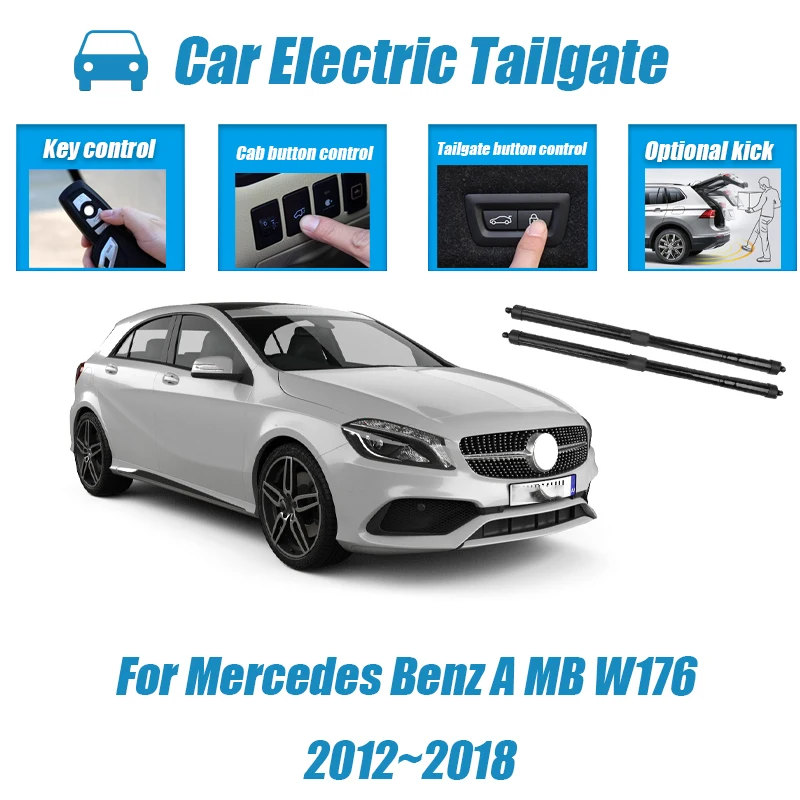 

Car Power Trunk Lift Electric Hatch Tailgate Strut Auto Rear Door Actuator For Mercedes Benz A MB W176 2012~2018 Key Control