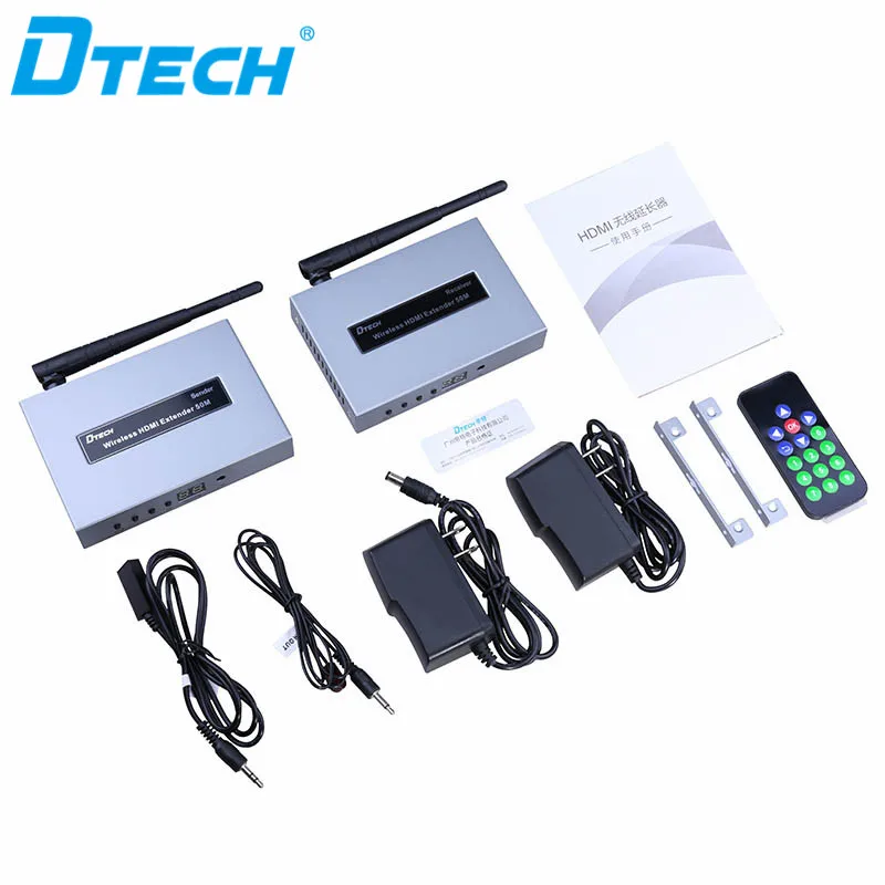 Draadloze HDMI Extender Adapter Zender Ontvanger 50M met lus en IR