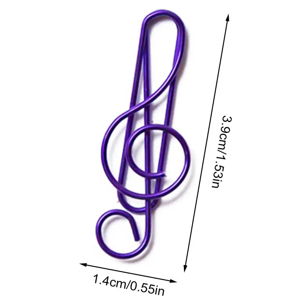 Paper Clips Music Note for Office School Supplies Treble Clef Design with Strong Clamping Force for Desk