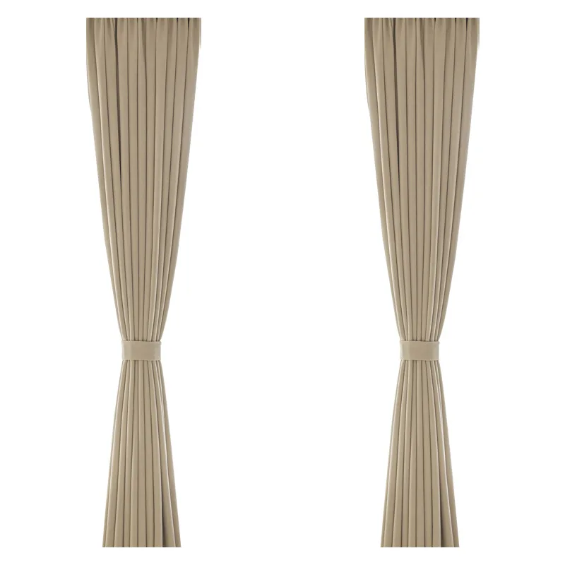 NH4253 curtains, milk tea color, Japanese style ins style curtains finished product