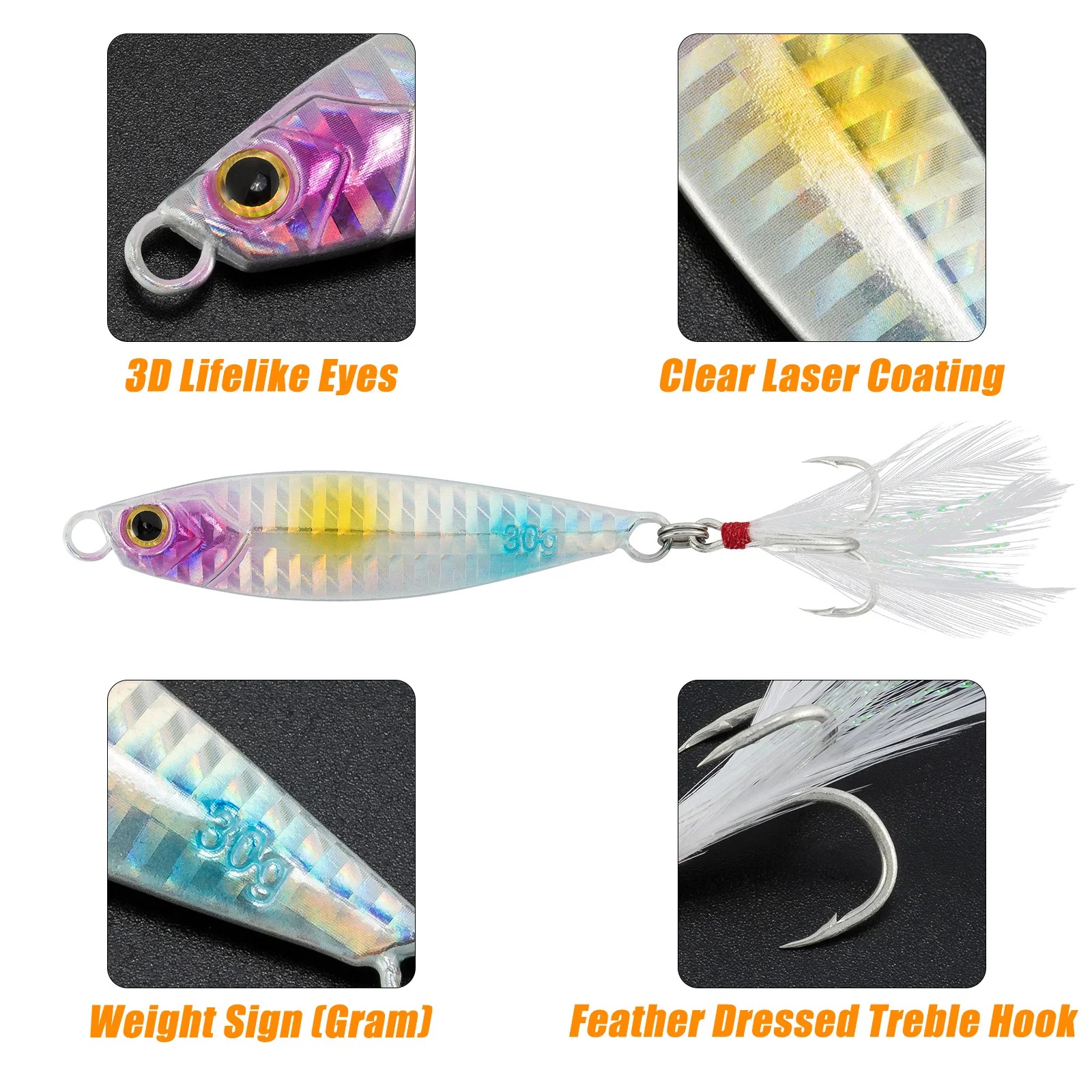 Jig metálico Shore Jigging – Cuchara para lubina, atún y trucha - imagen 2