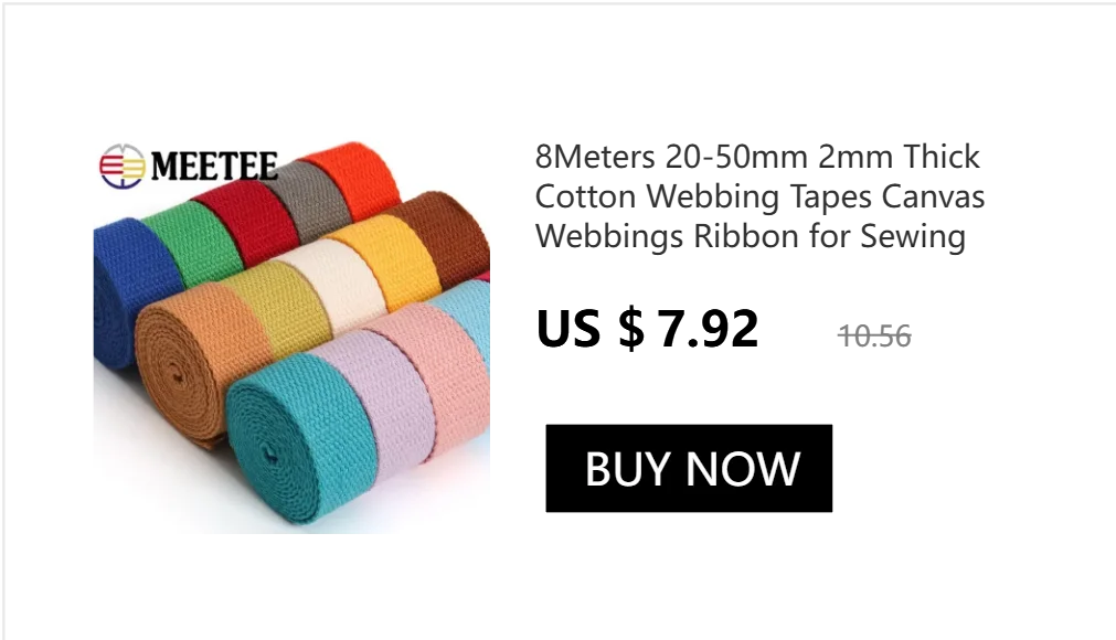 5Meters 20-50mm 1.3mm Thick Cotton Webbing Tapes Bags Strap Garment Ribbons Belt DIY Clothing Sewing Tape Bias Binding Accessory