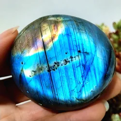 Natural Labradorite Yellow Crystal Palm Stone feng Shui Room Decor Witchcraft Meditation Healing Spiritual Reiki Energy