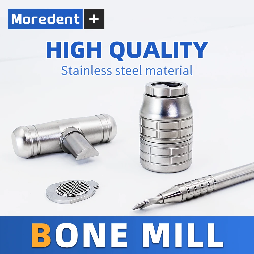 

1pcs Dental Bone Crusher Bone Mill Bone Morselizer Dental Implant Dental Instruments Stainless Steel