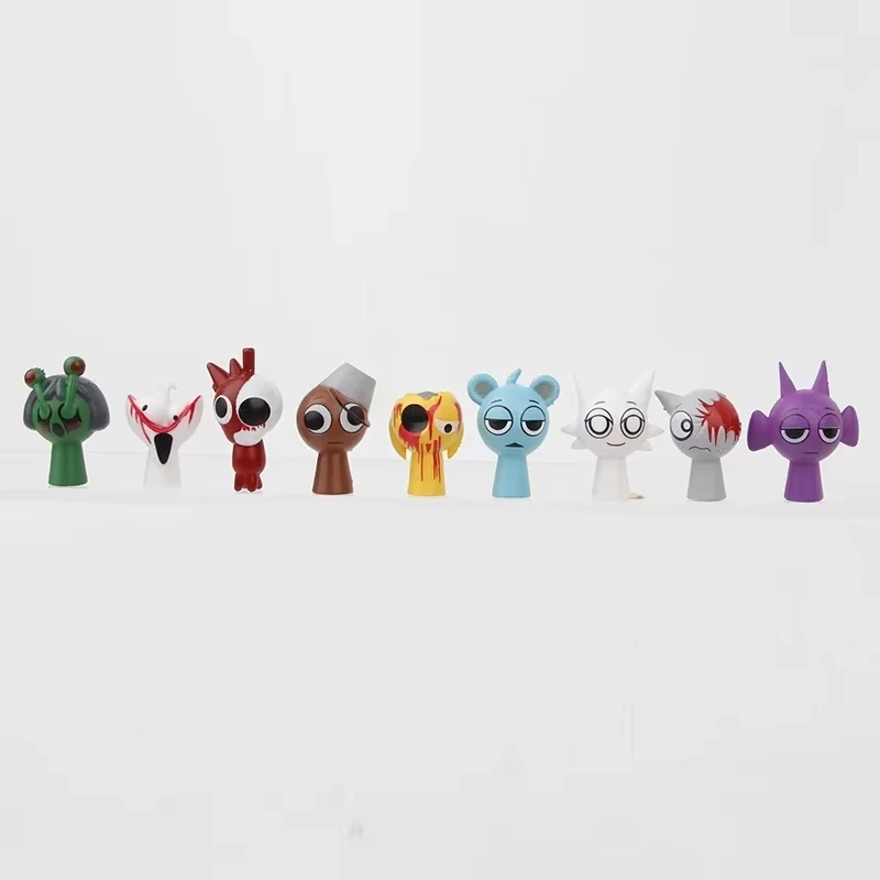 Hot New 48pcs/Set Mini Sprunki Action Figure Toy Cartoon Movie Sprunki Wenda Model Doll Figurines Kids Gift