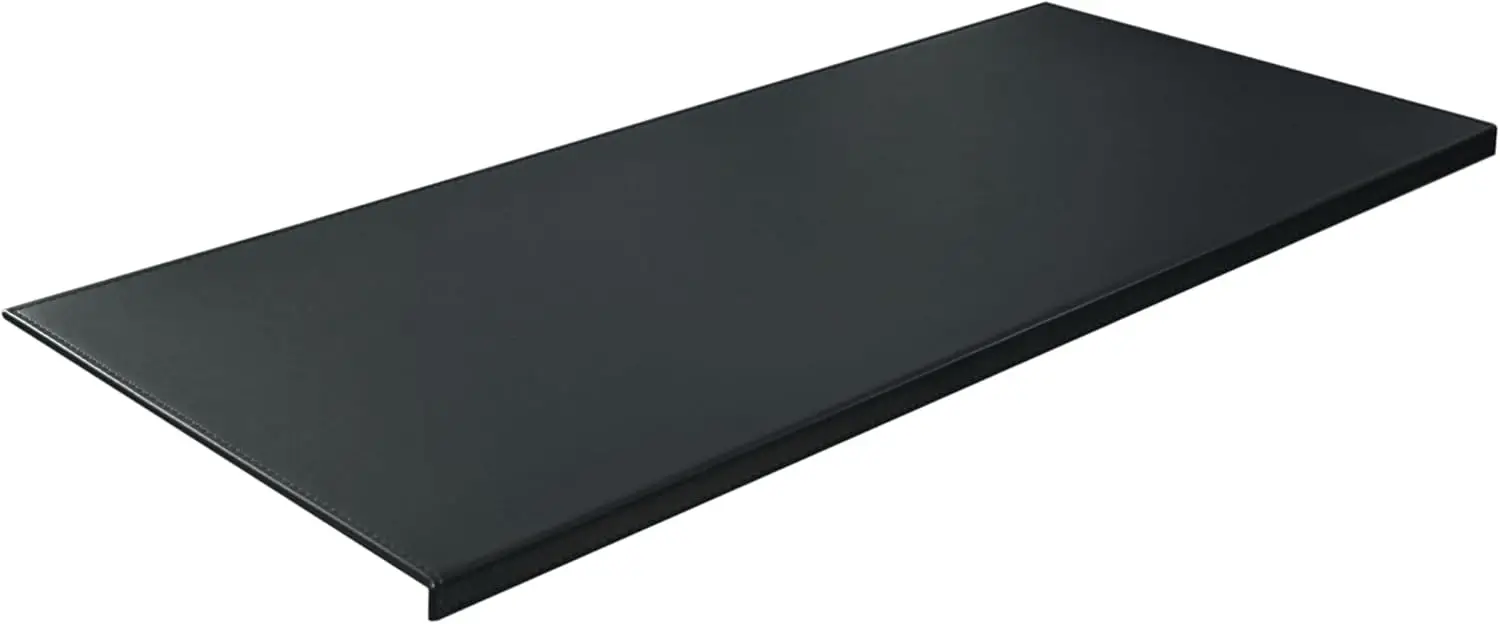35.4"x18.9" Soft PU Leather Office Desk Mouse Mat with Anti-Push Pad, Full Grip Fixation Lip, and Edge-Locked Protector
