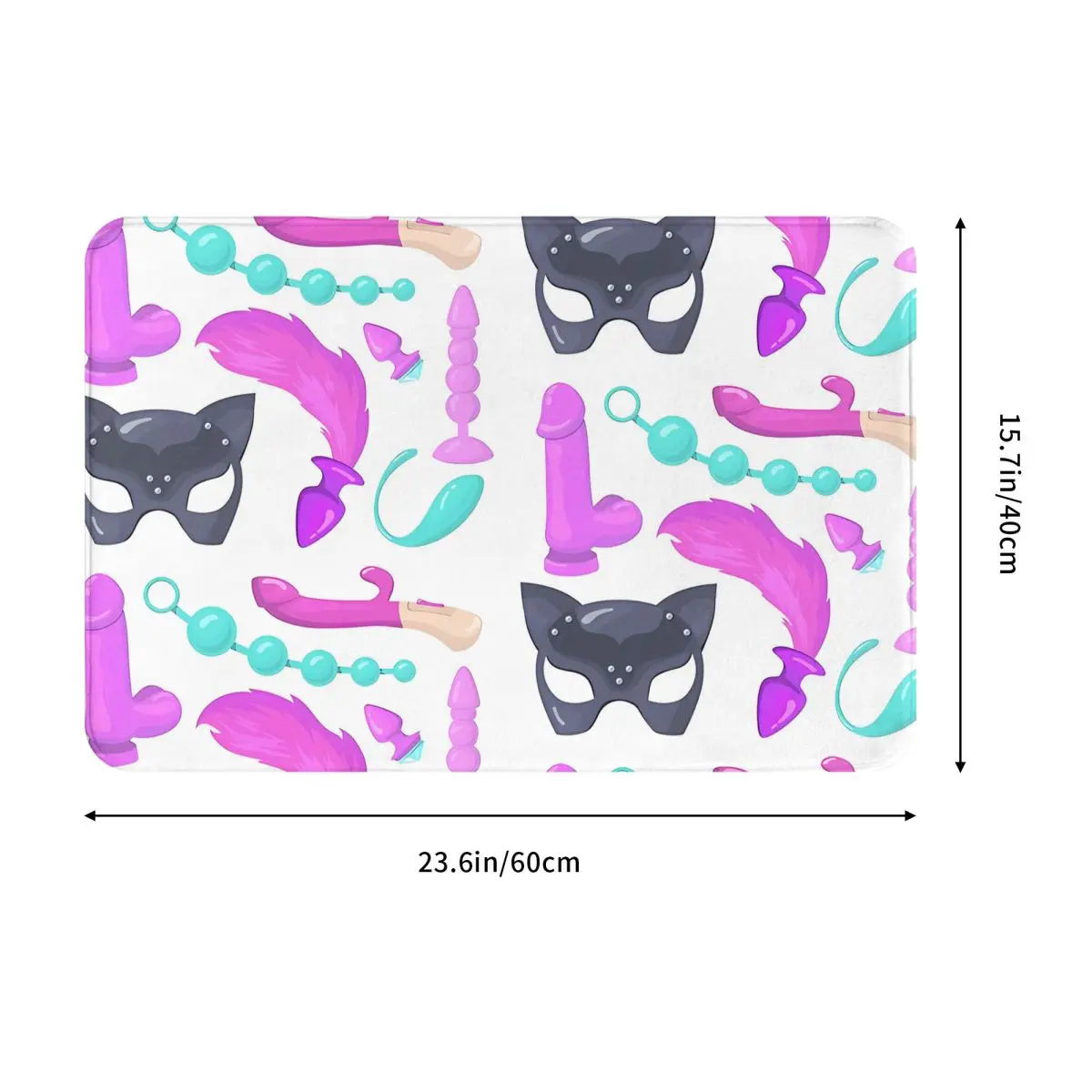 Sex Toys Set Pink BDSM Non-slip Doormat Carpet Bath Bedroom Mat Outdoor Flannel Decorative