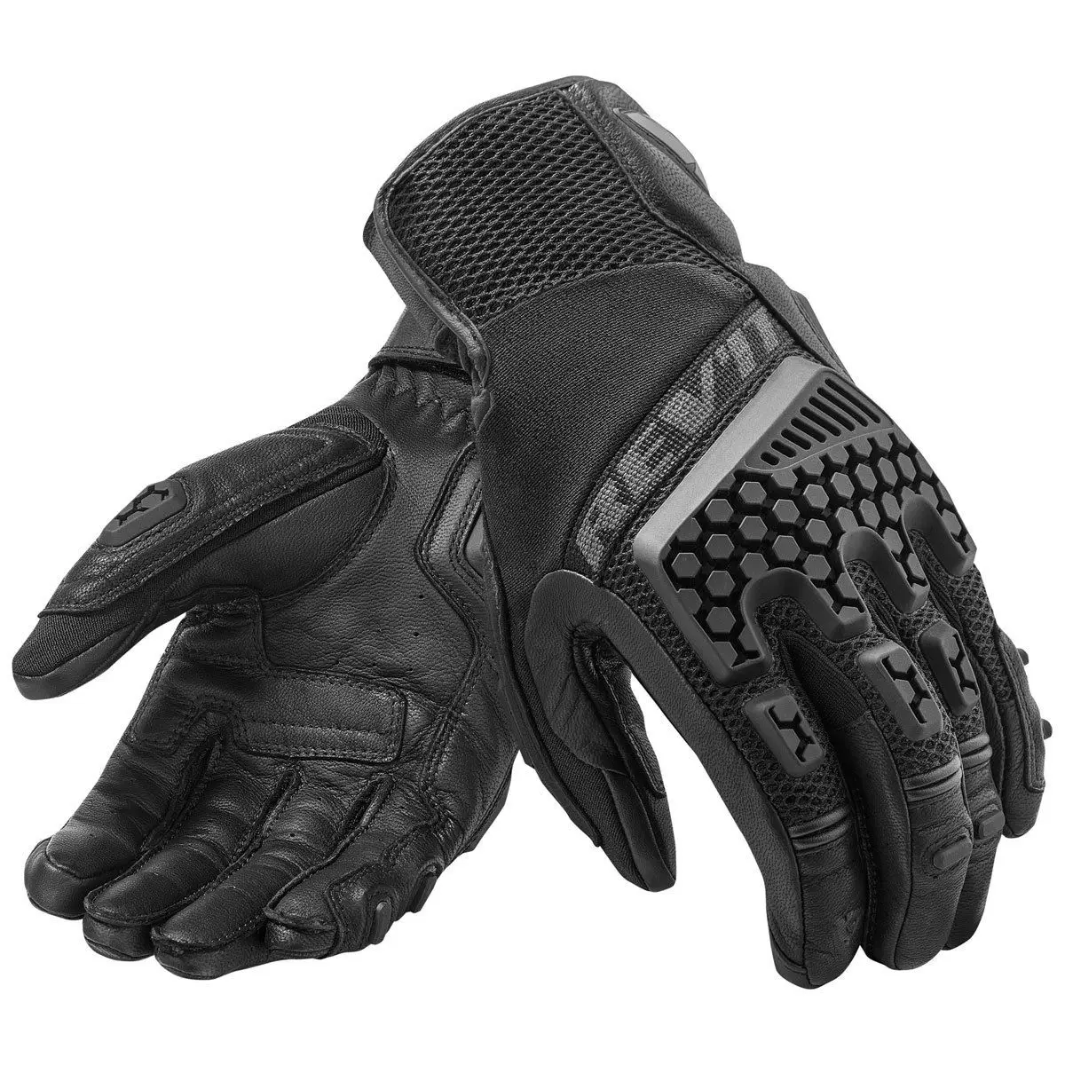 New Revit Sand 3 Trial Motorcycle Adventure Touring Ventilated Gloves Genuine Leather Motorbike Racing Gloves