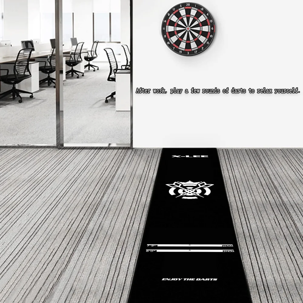 VIKAMA Professional Dart Mat Dart Throwing Line Carpet Non-Slip Wear-Resistant Training Mat Bar Game Room Home Decoration