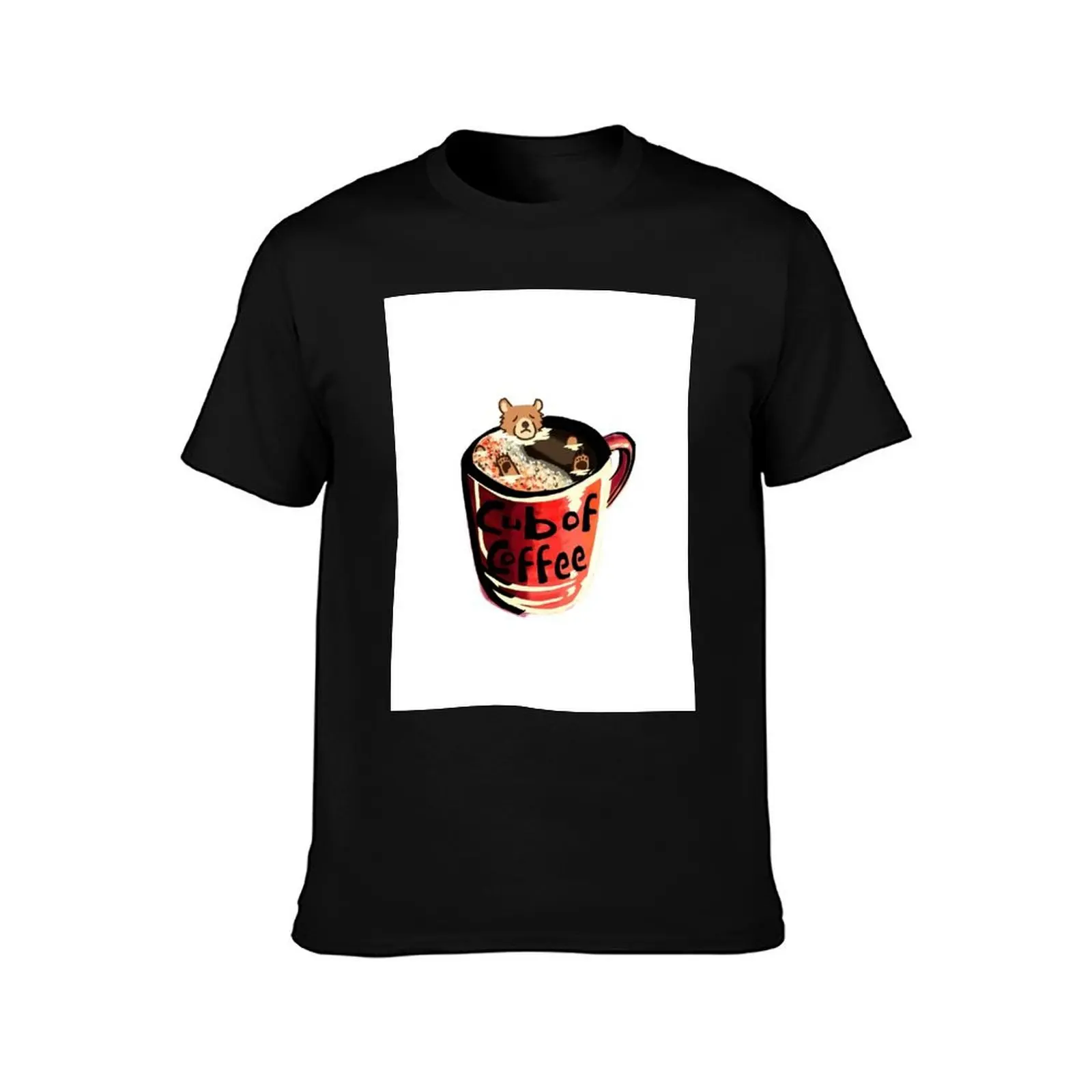Cub of Coffe T-Shirt All Match Print Short Sleeve Top T-Shirt