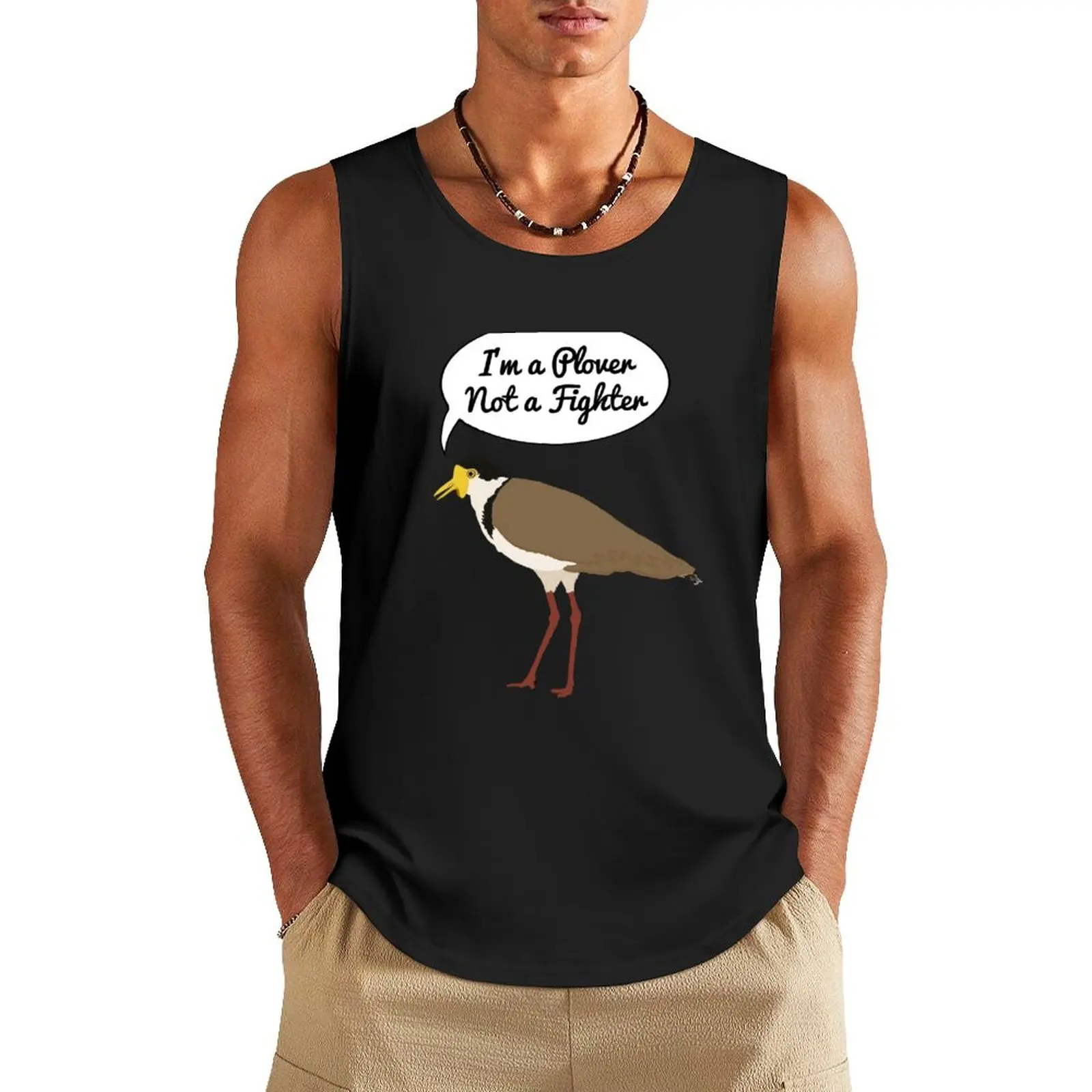 I’m a Plover Not a Fighter Tank Top Men's summer clothes Men's tops Fitness men clothing