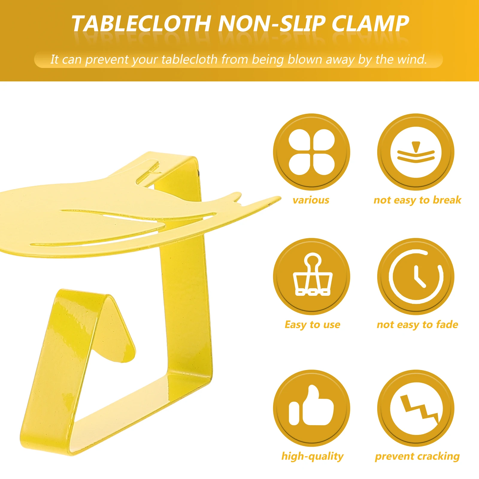 

12pcs Tablecloth Clips Rust Proof Iron Clamps for Outdoor Picnic Camping Wedding Easy to Use Suitable Thickness