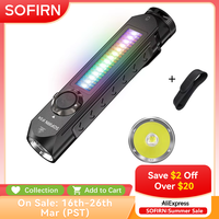 Sofirn IF24 RGB Powerful 2000Lm Flashlight 18650 Rechargeable Rotary Switch Torch with Magnetic Tailcap