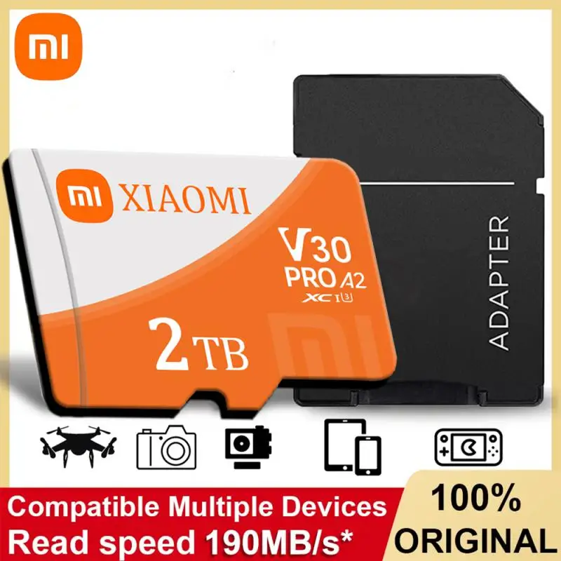 Xiaomi 2TB Micro TF SD Card 128GB 256GB Memory Card 1TB 512GB Class 10 High Speed SD Card For Nintendo Switch Camera Ps4 Ps5