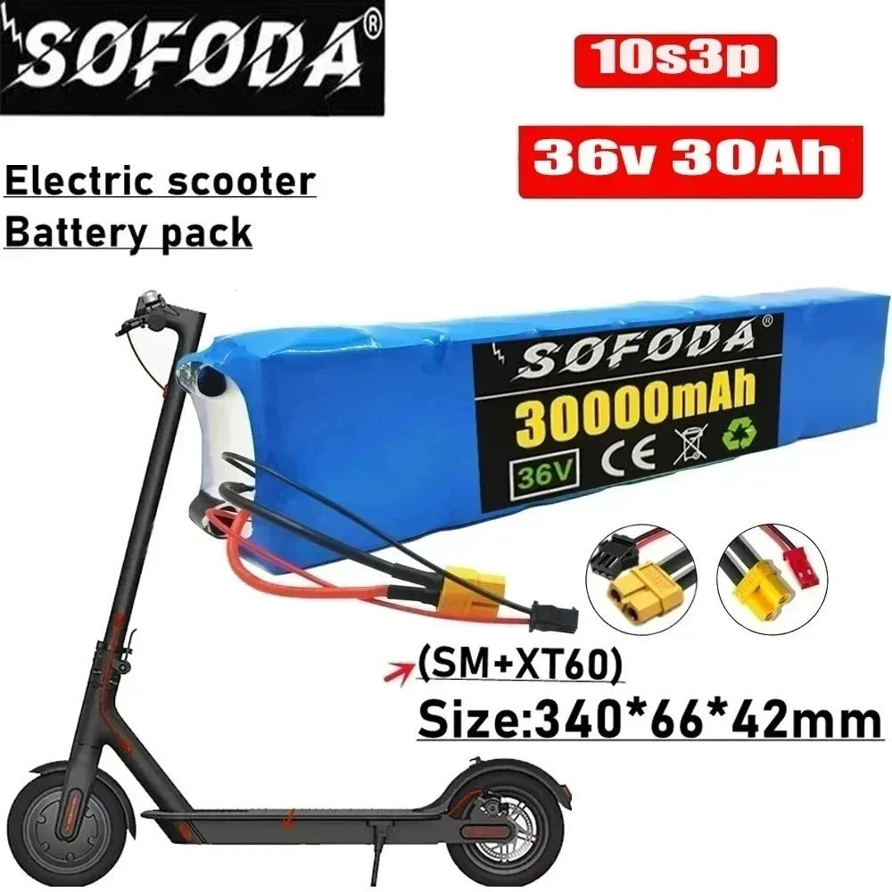 

10S3P 36V 30000mAh 36v Electric Scooter Battery Pack 18650 Lithium for M365 Electric Scooter 36v Battery Scooter