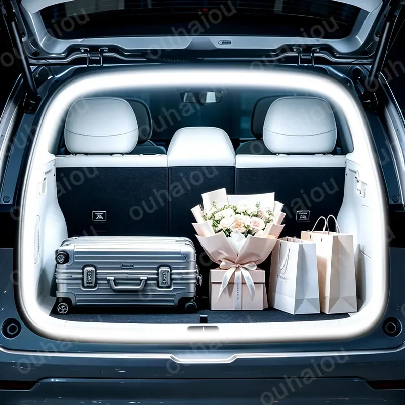 LED Rear Trunk Atmosphere Light Bar For Leapmotor B10 2025-2026 White Warm White Car Interior Ambient Lighting Strip Lamp Kit