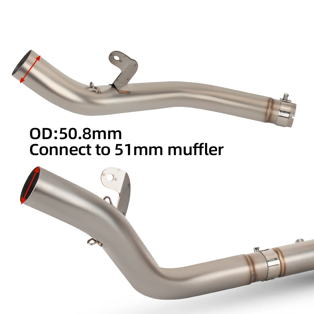 765S Exhaust Front Pipe For Triumph Street Triple 765 RS 765R 765S 2017-2026 Motorcycle Exhausts Pipe Super bike Manifold Kit