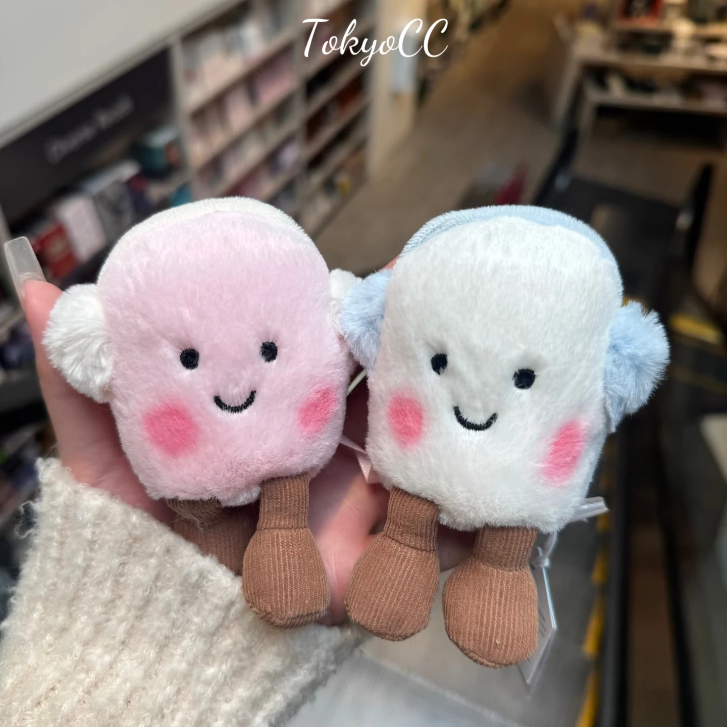 

Милая плюшевая игрушка Jellycat Marshmallow, розовая, синяя, мягкая кукла с зефиром, пара плюшевых мягких аксессуаров для домашнего декора, кулон, подарок