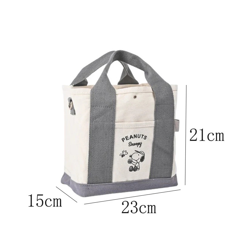 Snoopy Cartoon Canvas Tote Bags for Women Work pendolarismo borsa per il trasporto borsa per la spesa a tracolla portatile di grande capacità