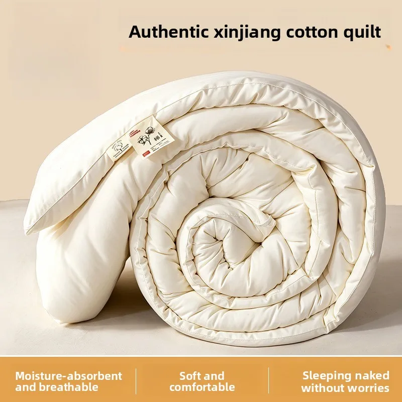 Xinjiang Cotton Winter Thick Warm Washed Cotton Fill Dormitory Bedding Thickened Autumn and Winter Quilt Core Comforter Quilt