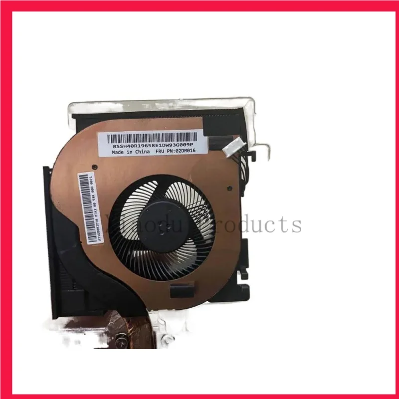 Novo e Original Radiador Cooler para Lenovo ThinkPad P53 Laptop, n19p, CPU Ventilador de Refrigeração, Montagem Dissipador, 02dm016, 02dm017